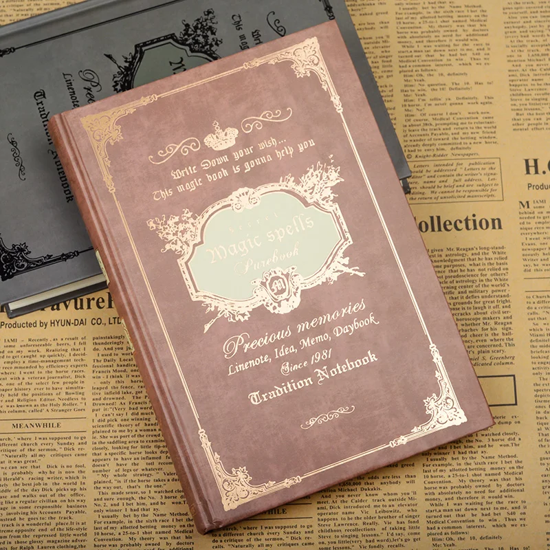 160 листов винтажная книга с волшебным заклинанием ручная Обложка блокнот для