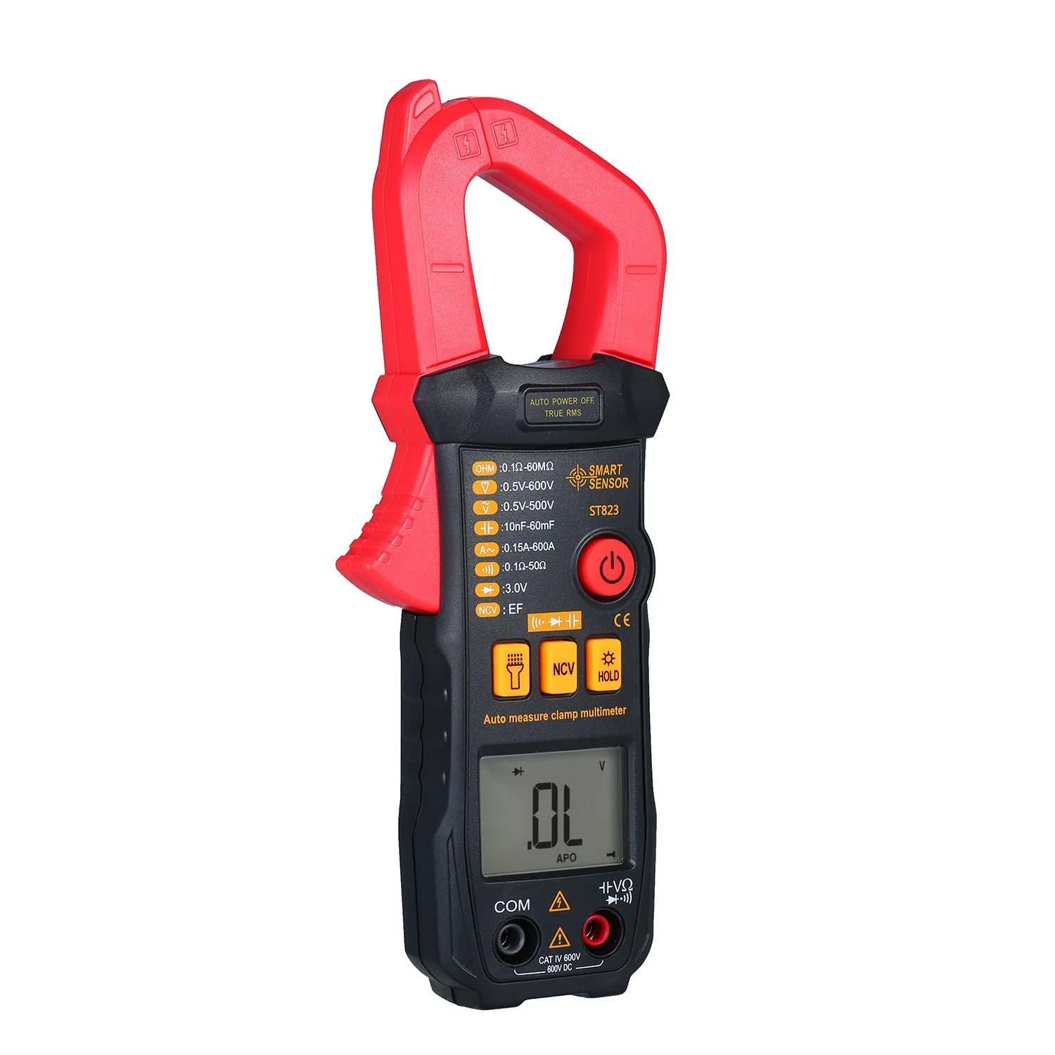 Умный датчик цифровой клещи Высокоточный Ручной Диапазон мультиметр AC Зажим для
