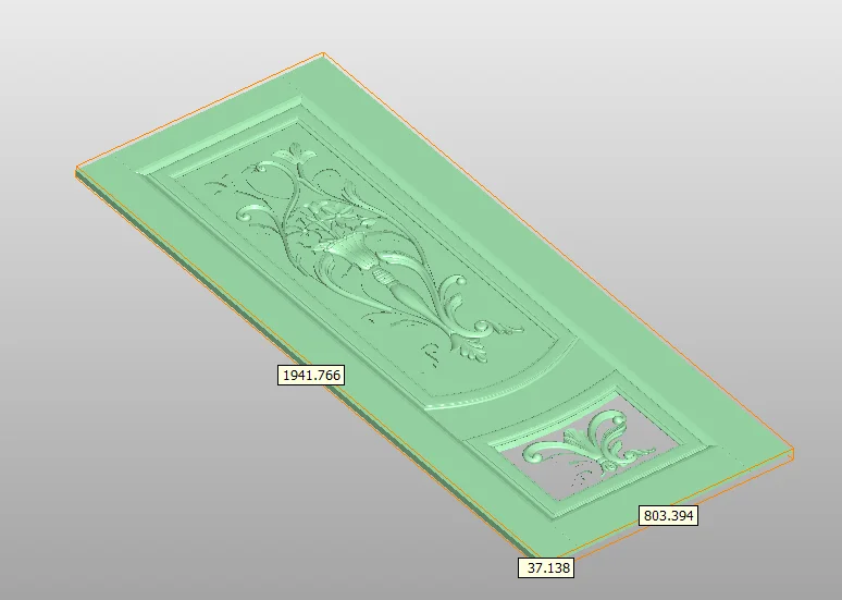 Рельефная плата для панели 3D модель формат STL файл ЧПУ маршрутизатор резьбы ArtCAM