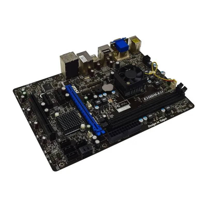 Материнская плата MSI E350DM-E33 BGA FT1 DDR3 8 Гб SATAII USB 2 0 Zacate-FT1 APU HDMI VGA ATX материнская |