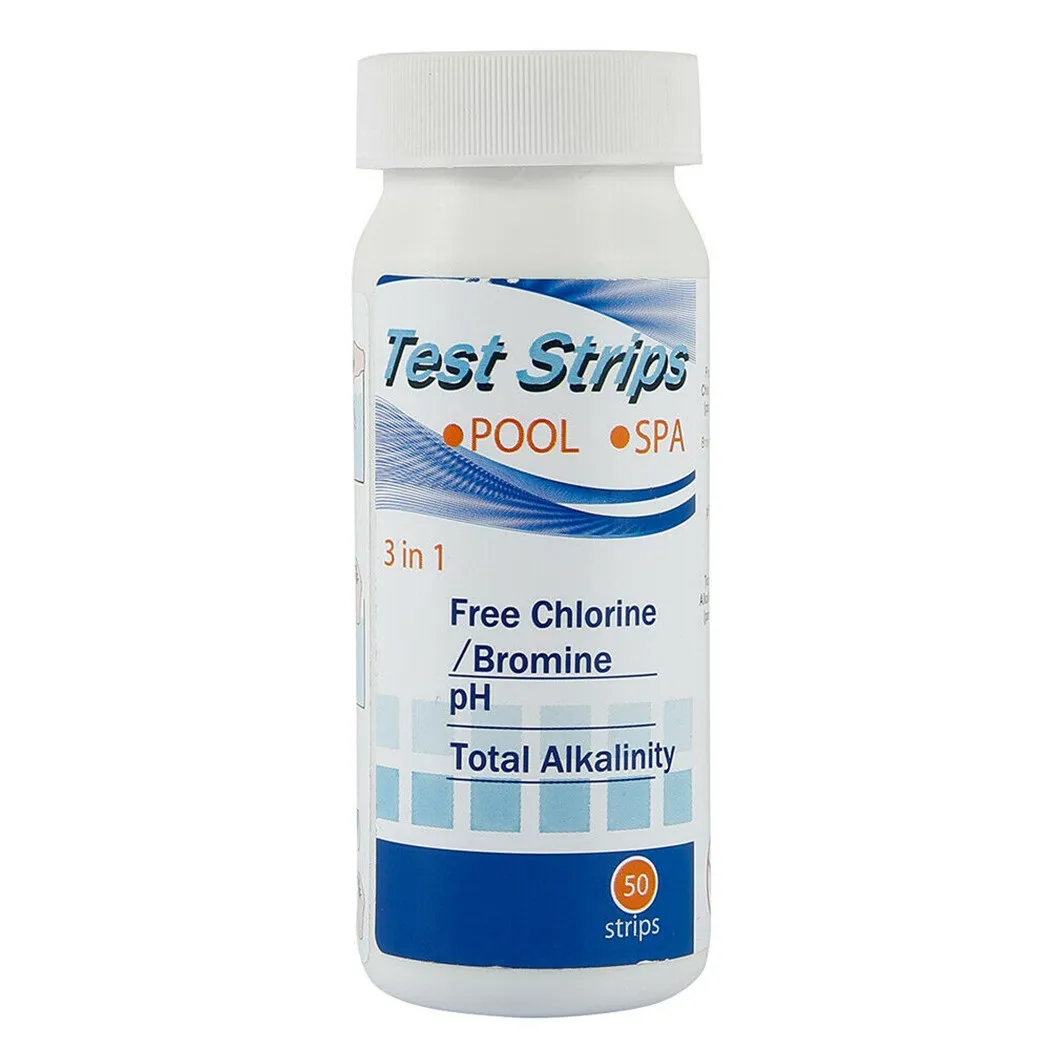 

100pcs Tester Paper 2Bottles 3 In 1 Bromine Chlorine Dip Test Strips Hot Tub