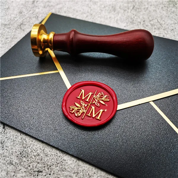 DIY customize double Name 2 initials personalized Letter stamp/Sealing Wax /wedding Wax Seal Stamp Custom invitations envelop
