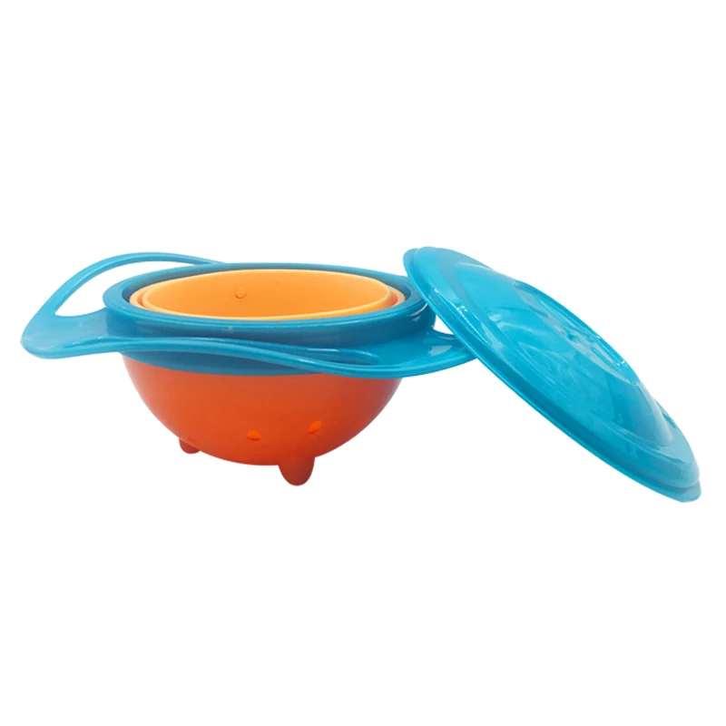 

Bowl Practical Design Children Rotary Balance 360 Degrees Spill-Proof Baby Feeding Dishes