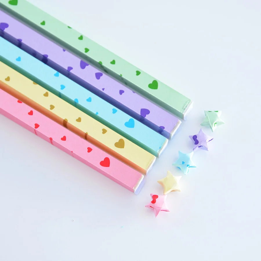 Набор цветной бумаги Orgami для счастливой звезды сделай сам искусства и рукоделия