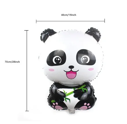 YX panda Большие Животные лисы фольги джунгли вечерние шары Сова день рождения лес вечерние украшения Дети Ежик медведь globos - Цвет: YX panda