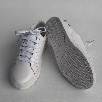 Careaymade-Genuine Leather Shoes,Academy Wind Thick Bottom, Round Head Flat Bottom Small White Top  Women's Shoes