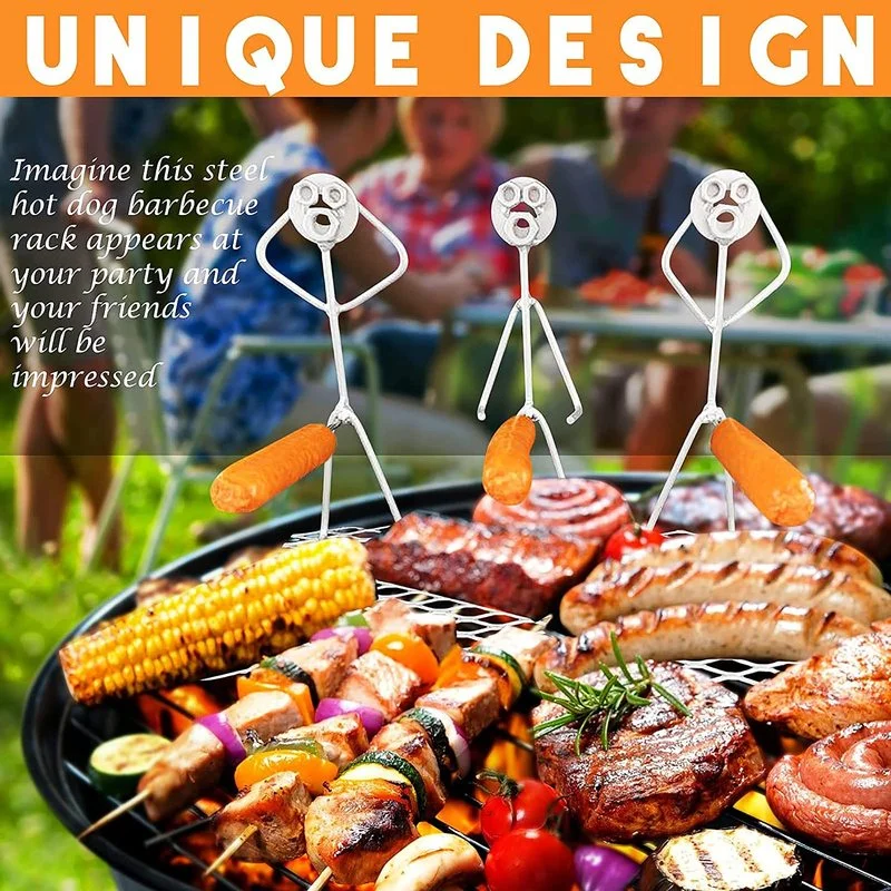 

New Metal Cooking Utensils BBQ Grill Hot Dogs The Brat Barbecue Boy 2021 New Dropshipping Popular