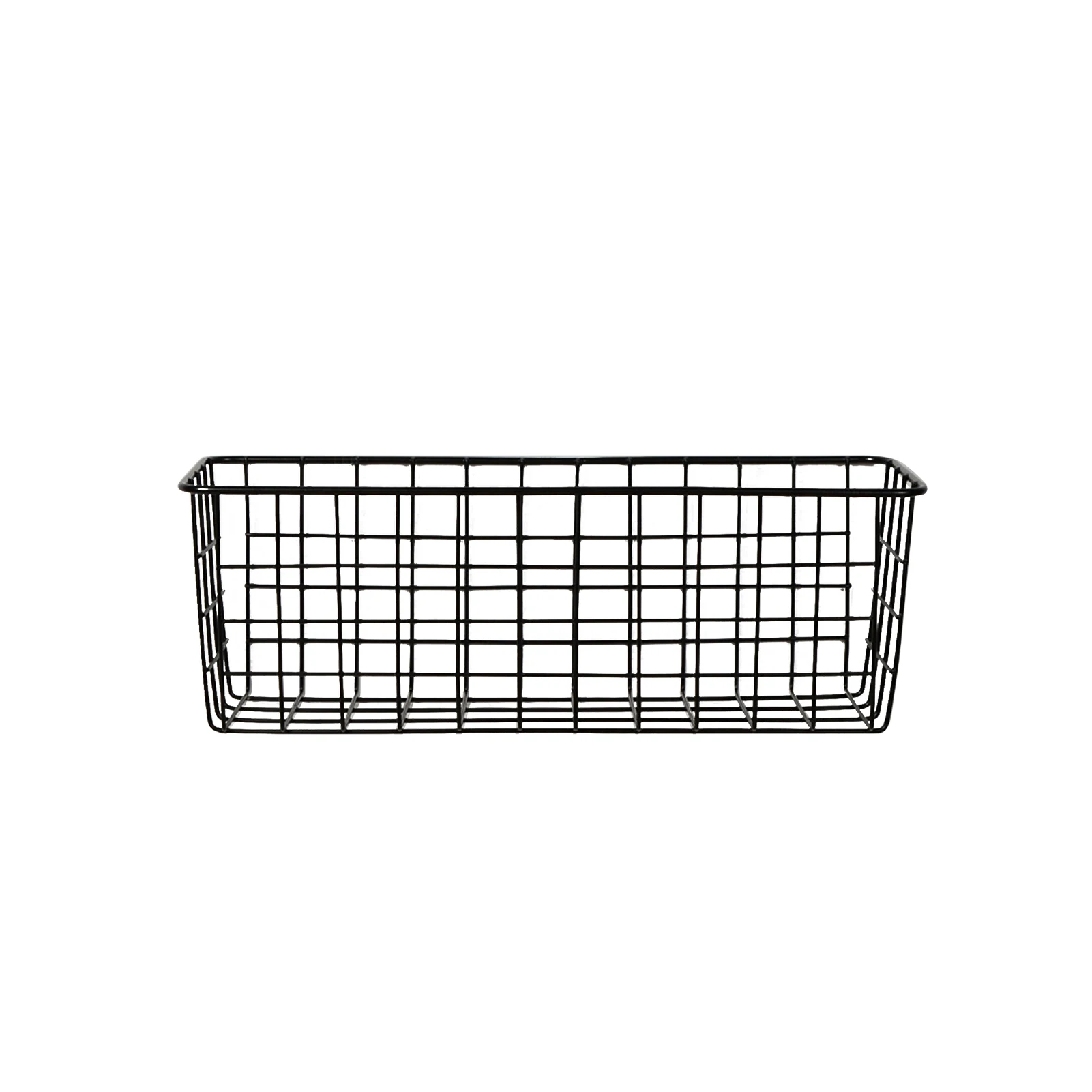 

3pcs Hanging Basket For Storage Kitchen Home Organizer Office Punch Free Wall Mounted Wrought Iron Durable Bathroom Space Saving