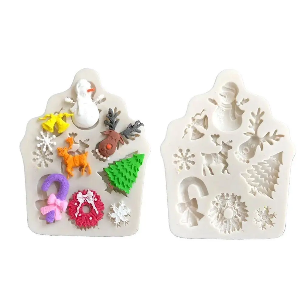 

3D Christmas Silicone Fondant Mold Cake Chocolate Decorating Baking Mould Tools Cake Baking Accessories
