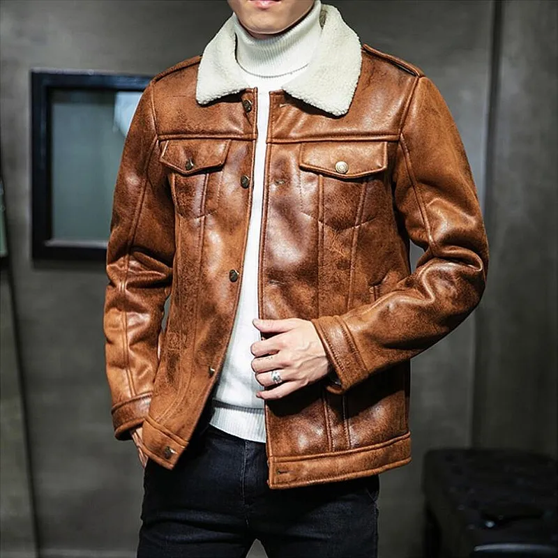 Harajuku толстые теплые уникальные дизайнерские мужские замшевые пиджаки пальто с