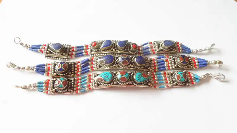 Last Clearance Sale-Indian Bracelets Copper Inlay Colorful Stone Clasp Bracelets Only$9.9 Multi Designs