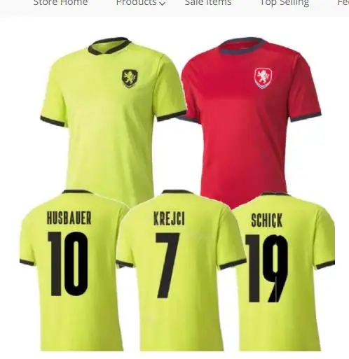 

20 21 Czech Republic shirt RED HOME AWAY 2021 SKODA SOUCEK JANKTO HUSBAUER KADERABEK uniform