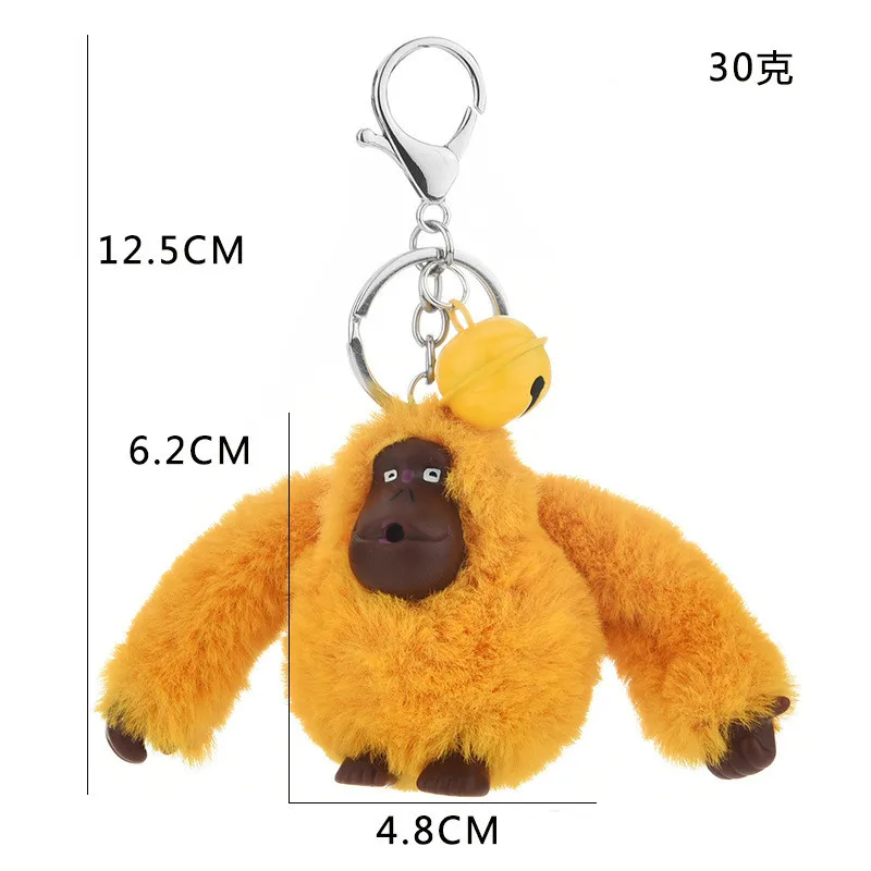 

Cartoon Cute Gorilla Keychain Pendant Car Backpack Jewelry Accessories Creative Plush Toys Children's Christmas Gifts