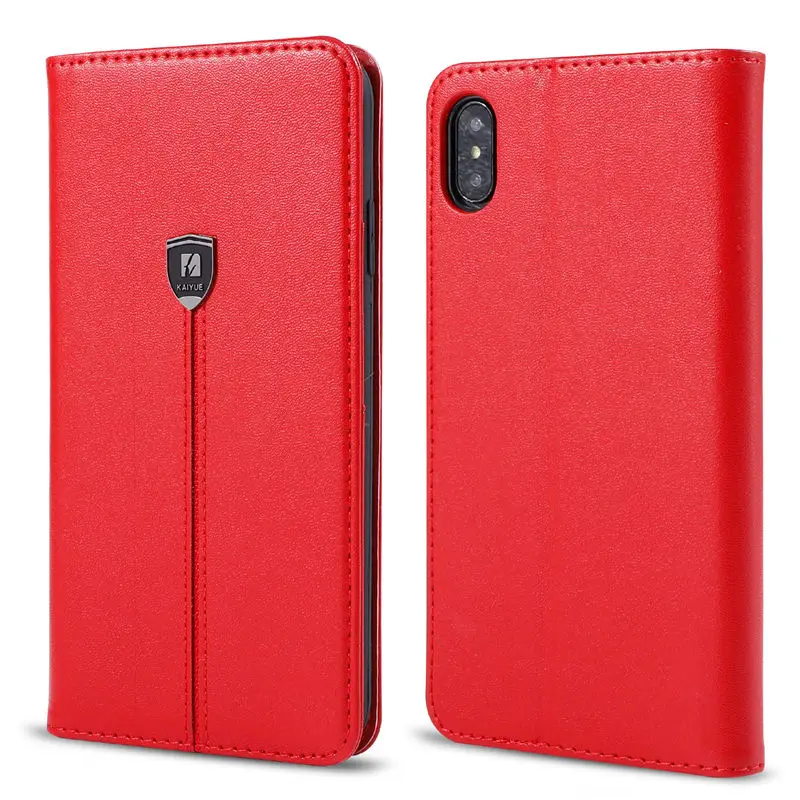 Роскошный брендовый кожаный флип-чехол с магнитом для iPhone XS Max XR X 11 Pro 8 7 Plus