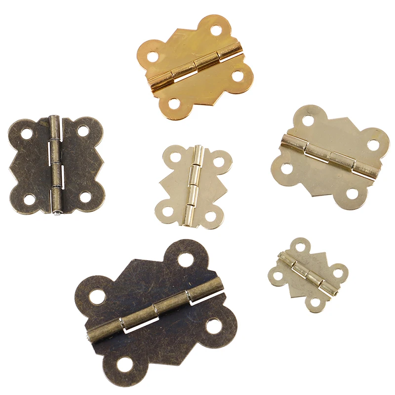 10 шт. 5 размеров Мини Бабочка дверь ящик шкафа ювелирных изделий коробка шарнир