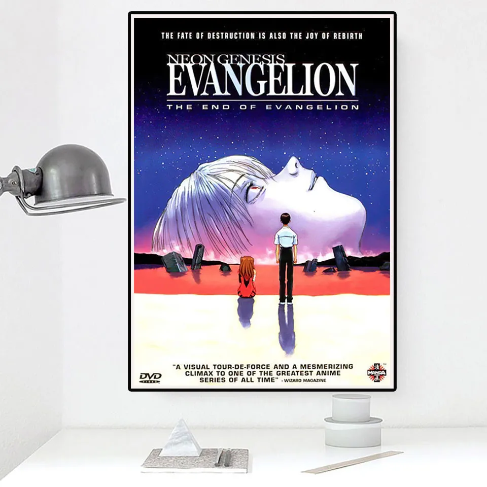 Настенный плакат с анимационными персонажами Картина на холсте Евангелион HD