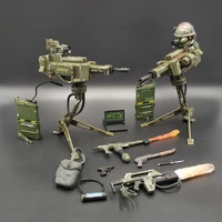 112 scale solider figure scene accessory soldier weapon helmet computer dam machine weapon model for 6 inches action figure