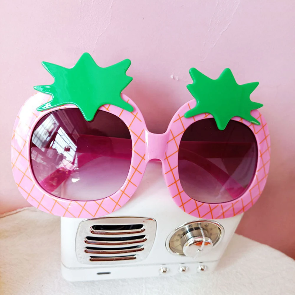 

Children Cartoon Pineapple Shape Frame Sunglasses Baby Girl Boy Goggles Toy Glasses Outdoor Kids Summer Beach Holiday Eyewear