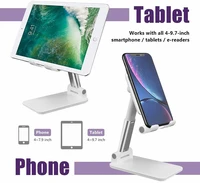 Desk Cell Phone Stand Adjustable Angle Height Foldable Phone Holder for iPhone Pro Max iPad Mini Samsung Cellphone