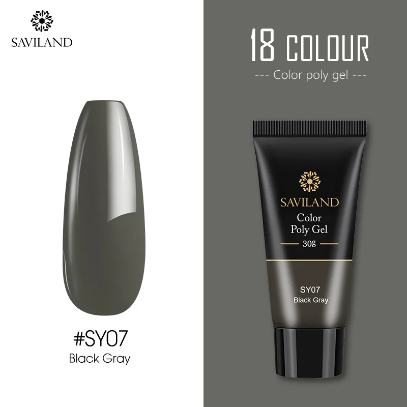 SAVILAND 15g Color Poly Gel Finger Extension 30g Red Blue Yellow Poly Gel Nail Gel Camouflage Soak Off UV Hard Fast Builder Gel - Цвет: 30G SY07