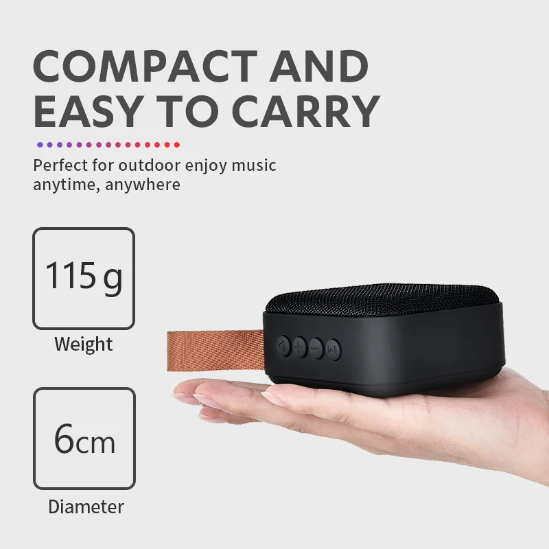 Bluetooth Колонка холщовая с поддержкой FM радио и TF карт|Портативные колонки| |