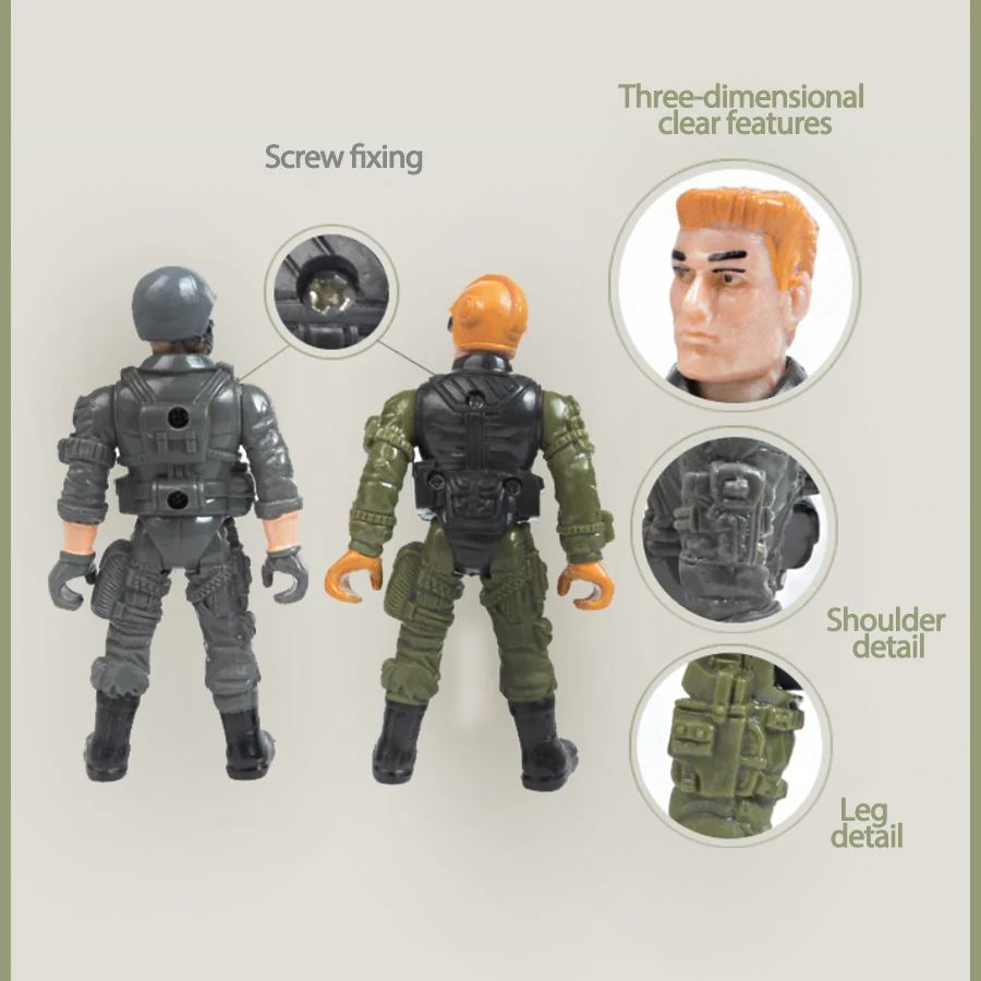 8 шт./компл. SWAT военная армейская экшн-фигурка игрушки для мальчиков боевая игра