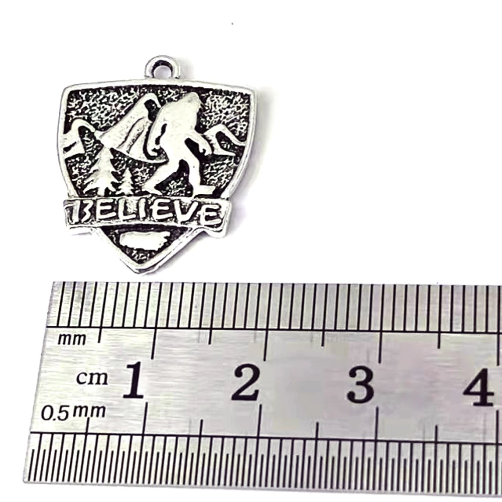 50 шт. верьте Бигфут античный кулон гора бегущий в горе подвеска hid &amp seek для сделай