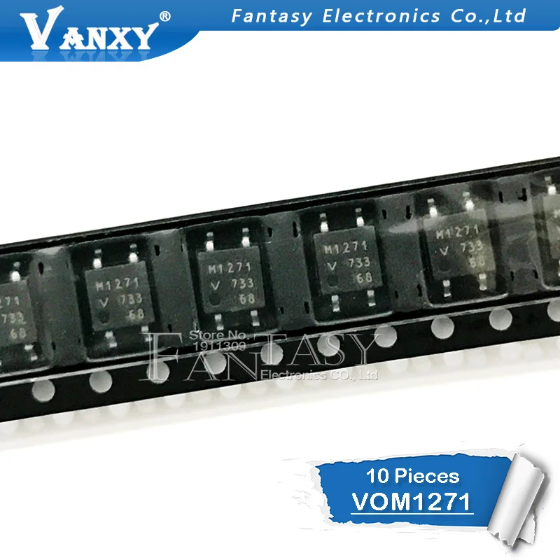 Оптопары и изоляторы VOM1271 SOP4 VOM1271T SOP 4 M2171 M1271T SMD 10 шт. Интегральные схемы 