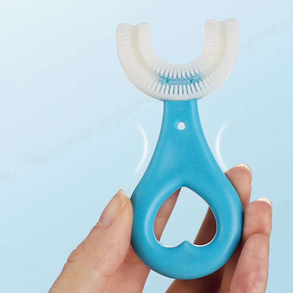 

3Pcs Children U-shaped Toothbrushes Teeth Brush Kids Teeth Cleaning Brushes