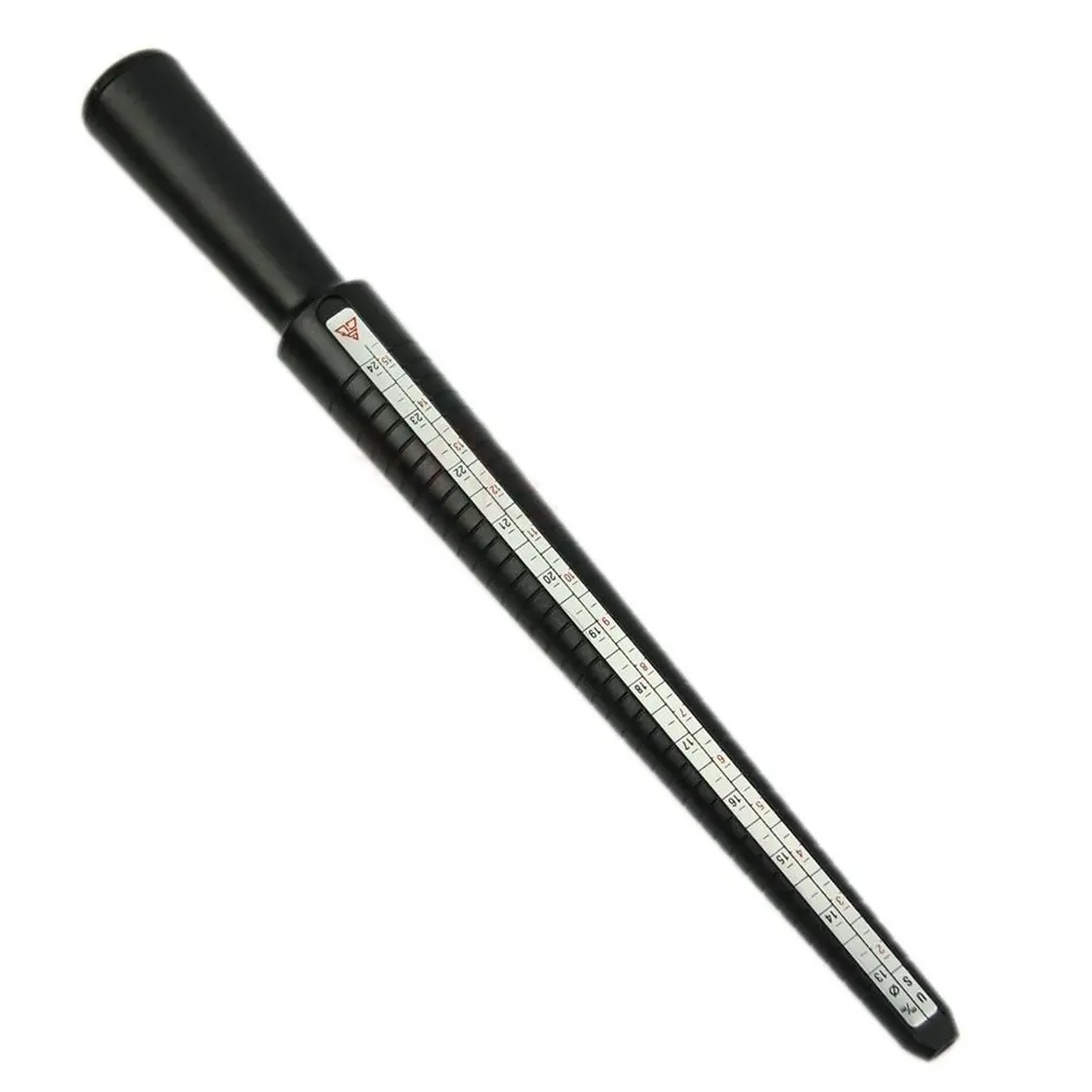 

Ring Sizer Mandrel Stick Finger Gauge Ring Measuring Sizes Measuring Stick Jewelry Tool Black