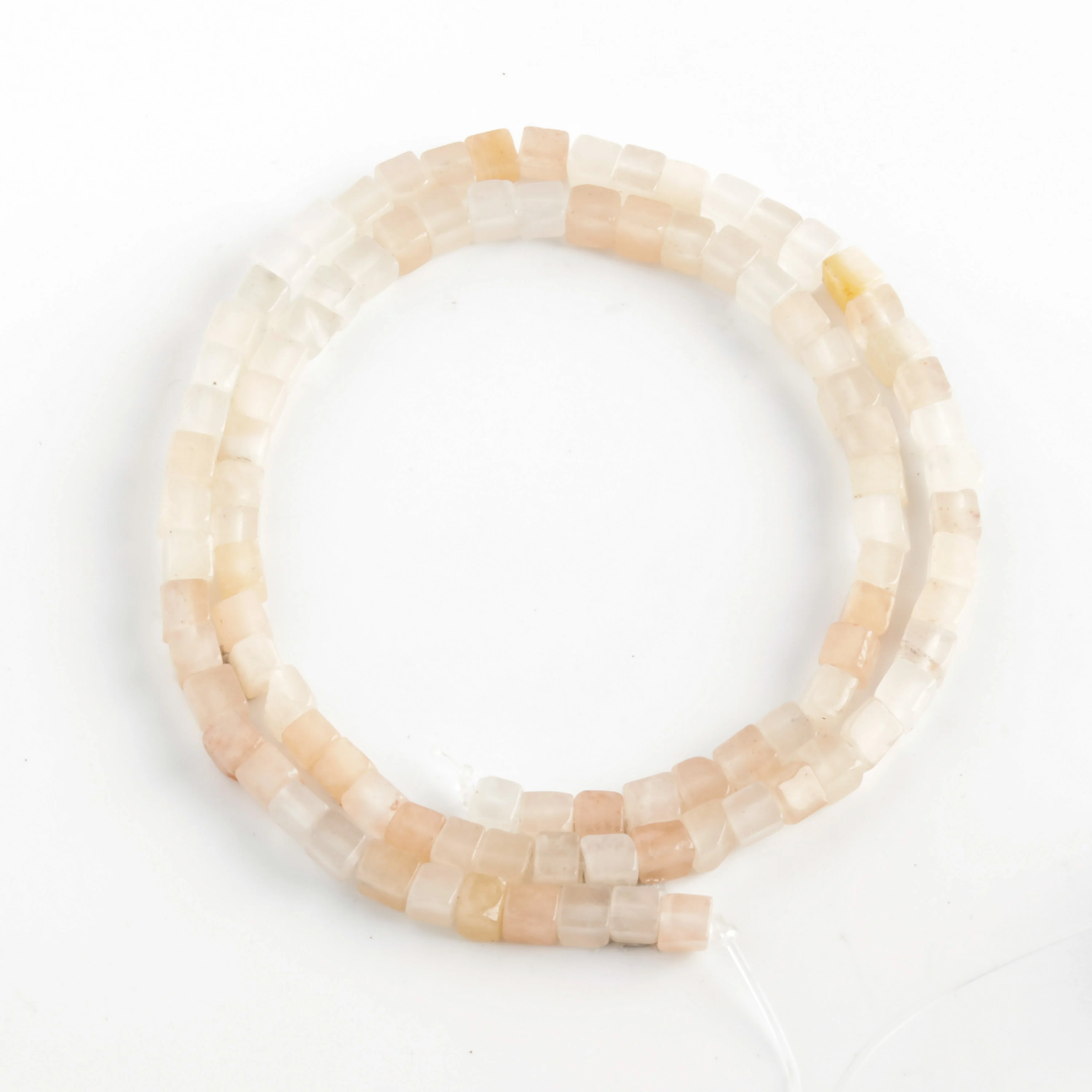 

Wholesale Natural Stone 4mm Fandongling Cube Bead Loosely Spaced Beads Block Bead Septa Bead DIY Necklace Bangle