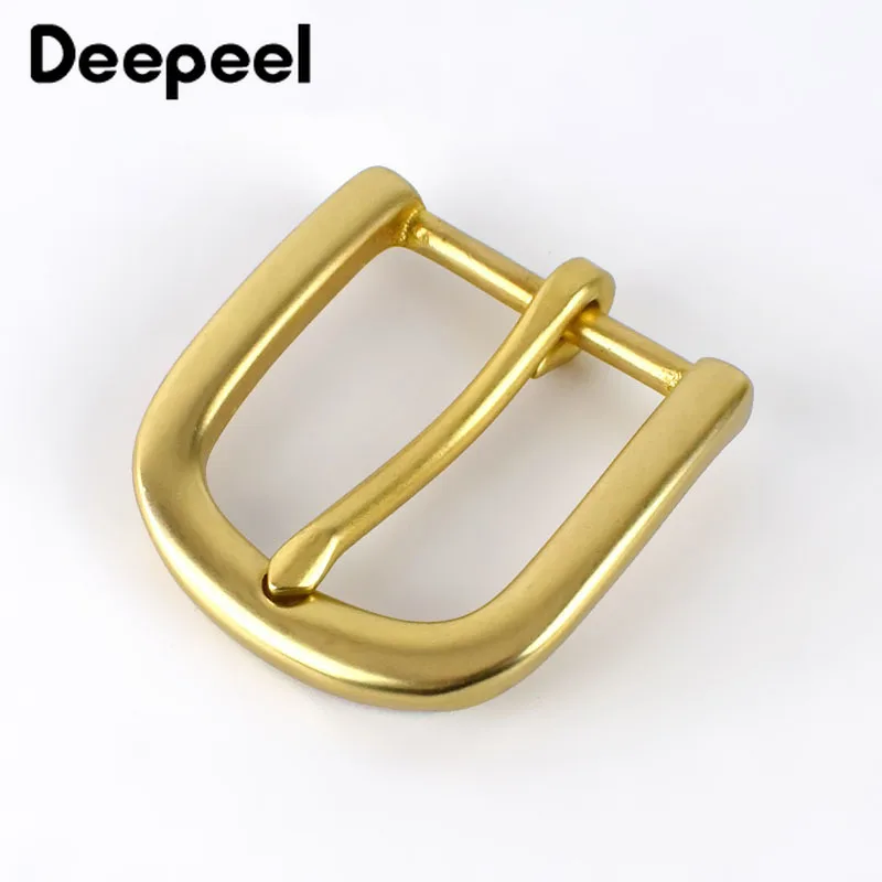 Deepeel 30 мм Ширина Чистая латунь пряжки ремня для мужчин и женщин женские ремни