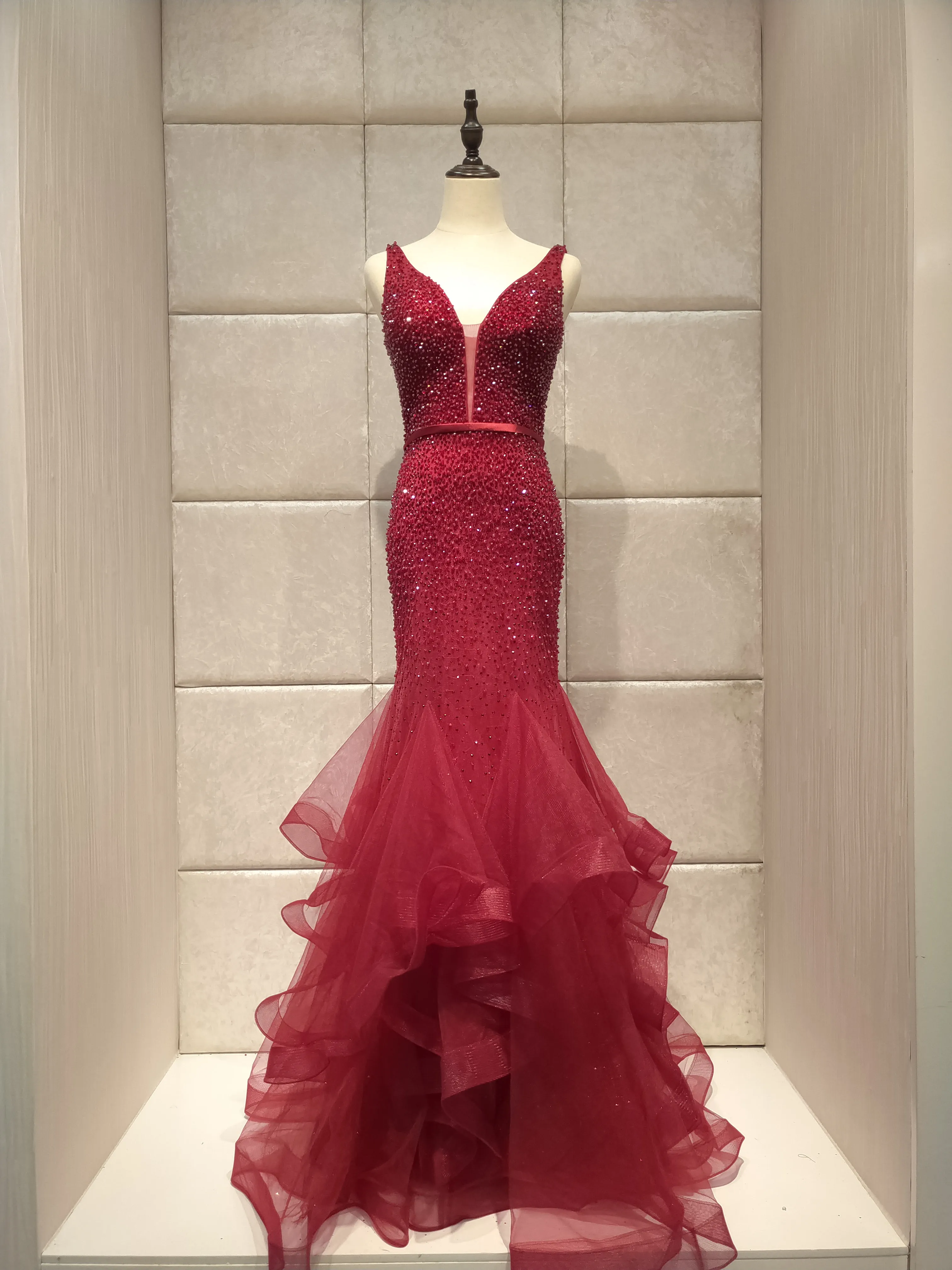 Роскошное вечернее платье русалки; Новинка года; vestido de noiva robe de soiree; вечерние платья