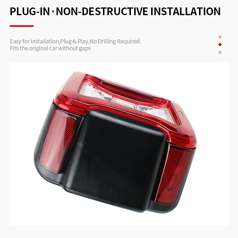 Для 2007-2018 Jeep Wrangler JK Look Cover/Red светильник Tail s W/тормозной фонарь заднего хода |