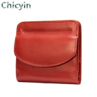 womens wallet mini genuine leather female small card holder short purses with coin proket for girls money bag cartera