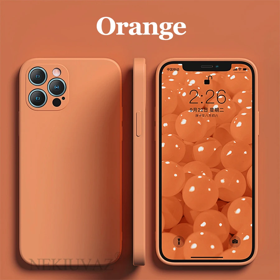 case for iphone 12 11 pro max xr x xs max 7 8 plus 12 mini se 2020 case new classic straight edge silicone cover for iphone 12 free global shipping