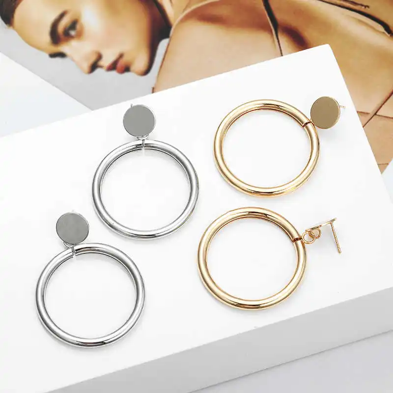 Серьги Модные ювелирные изделия богемные металлические акриловые красочные