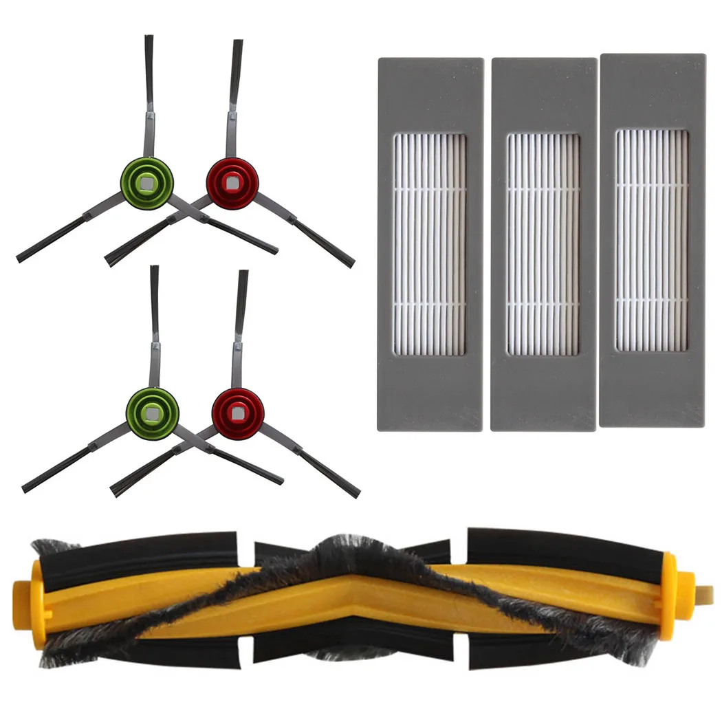 

Suitable For ECOVACS OZMO 920/950/T8 Sweeper Accessory Combination 1*main Brush+3*filter+4*side Brush For Home Kitchen