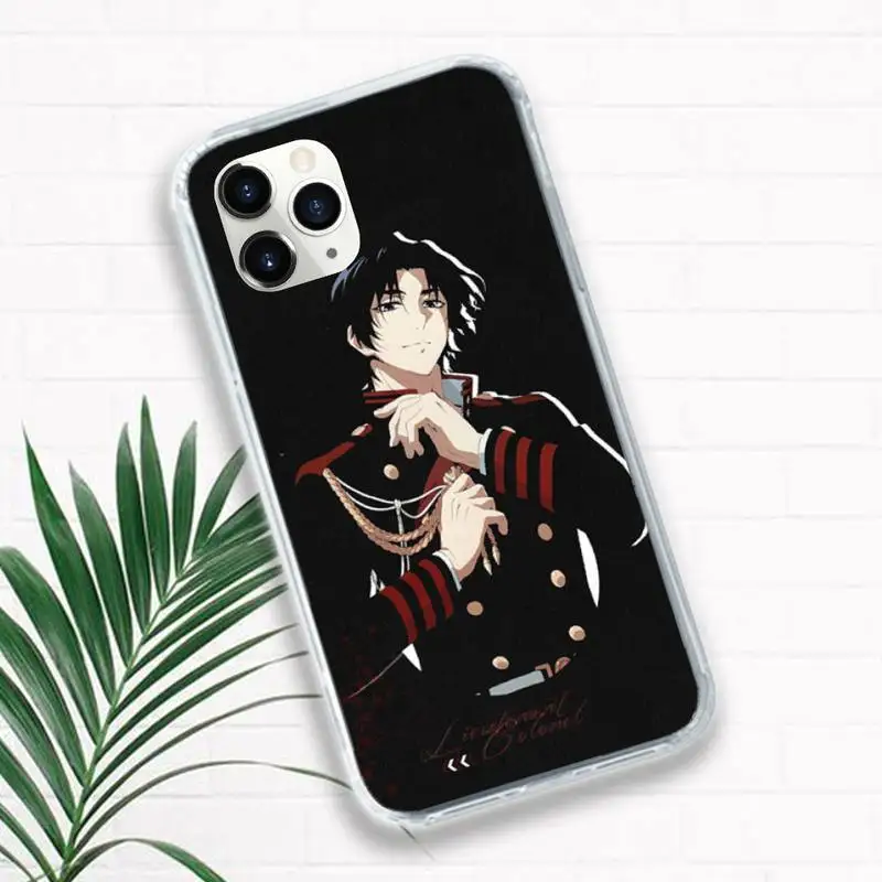 

Guren Ichinose Phone Case Transparent for iPhone 11 12 mini pro XS MAX 8 7 6 6S Plus X 5S SE 2020 XR