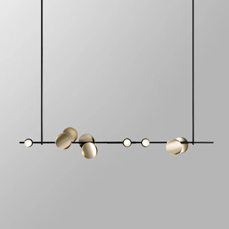 Современная Подвесная лампа светодиодная столовая кровать спальня фойе круглый