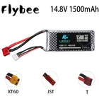 11,1 v 14,8 v 1500mAh литий-полимерный Батарея для RC вертолет игрушки автомобиля лодки Дрон Запчасти 1500 мАч 3s 4s Перезаряжаемые Батарея TJSTXT60 штепсельной вилки