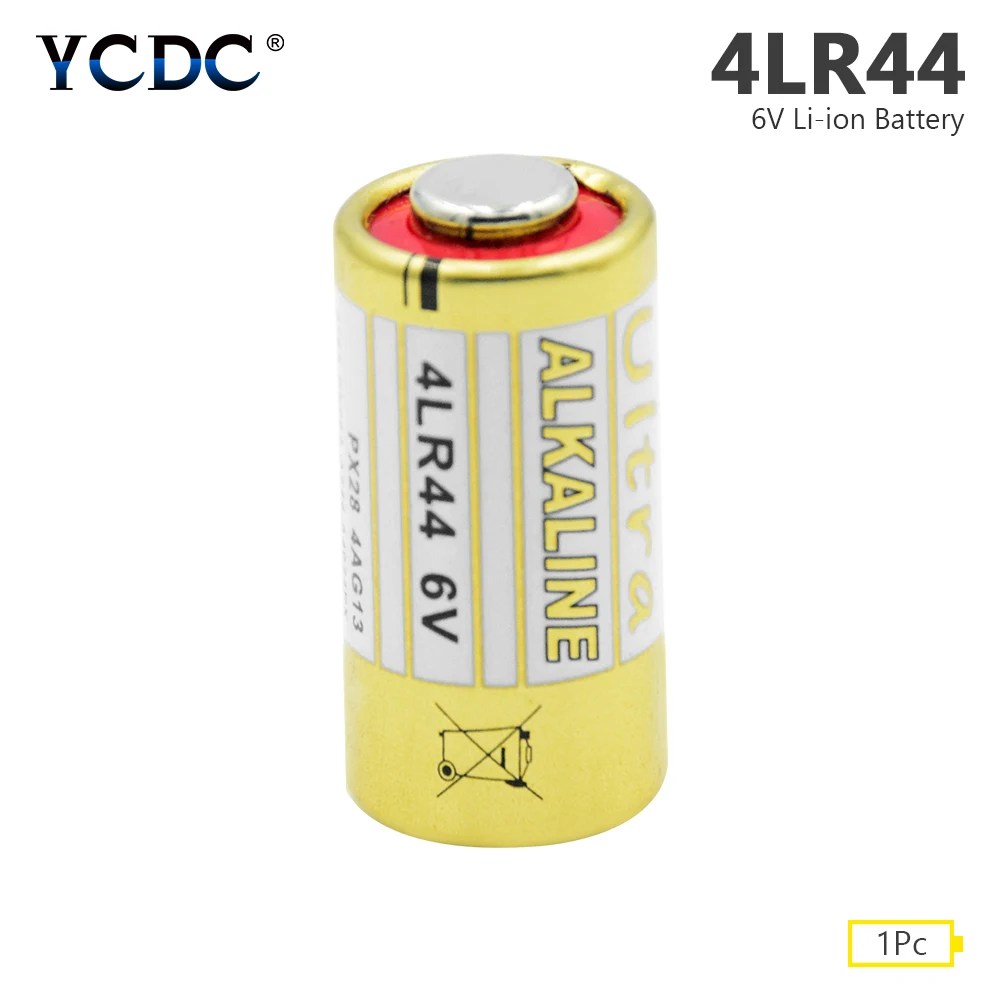 1 шт. 6 в 4LR44 Щелочная сухая батарея PX28A A544 28PXA 476A 4G13 GP476 K28 V28 для Ошейников собак