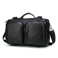 mens pu short distance travel bag portable large capacity travel bag mens business travel hand luggage bag 896