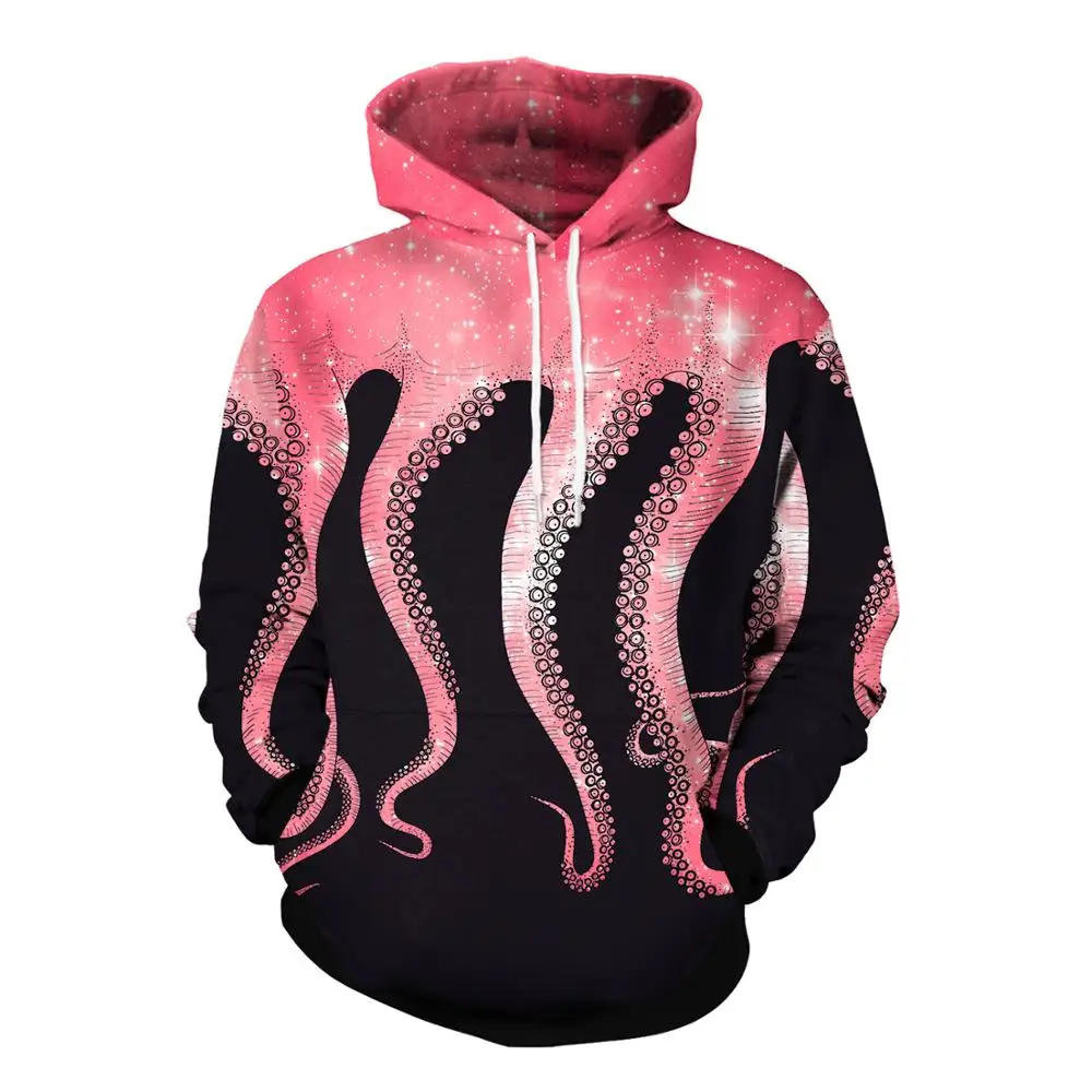 Neue Octopus Raum Hoodies Sweatshirts Galaxy 3D Gedruckt Muster Herbst Mit Kapuze Frauen Hoodie |
