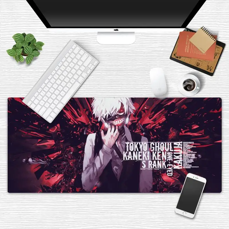 

Tokyo Ghoul Natural Rubber Gaming mousepad Desk Mat X XL XXL Non-slip Cushion Thickness 2mm LockEdge equal LE