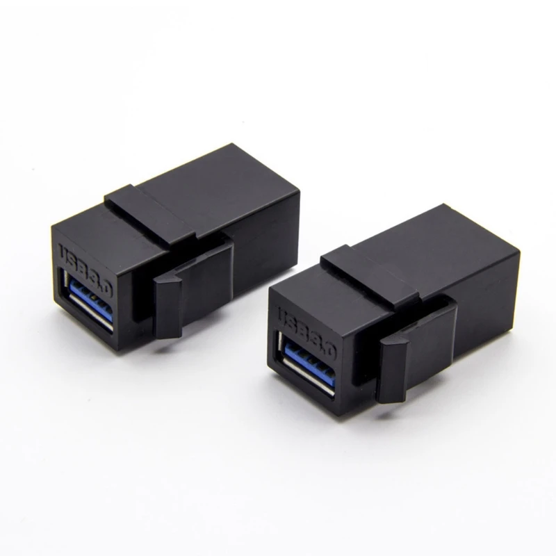 

2PCS USB 3.0 A Female to A Female Extension Keystone Jack Coupler Connector Adapter Converter K3NB