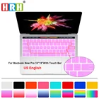 HRH кремовый цвет, силиконовые чехлы для клавиатуры, Защитная пленка для Mac book Pro 13 