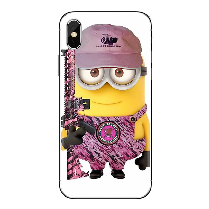 Чехол Гадкий я ГРУ Миньоны армейский принт для iPhone XS Max XR X 4 4s 5 5S 5C SE 6 6S 7 8 Plus samsung Galaxy