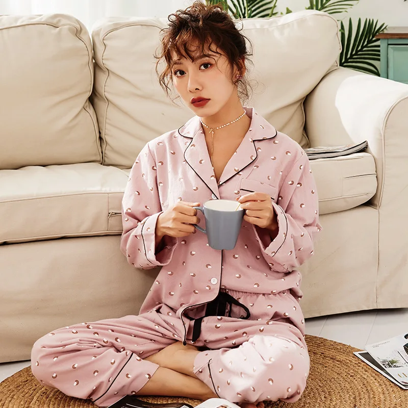 Smmoloa женские зимние Цветочные с длинными рукавами хлопковые пижамы |