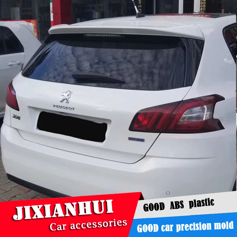 Спойлер для Peugeot 308 2006 2013 S спойлер BXK из АБС пластика цвет заднего крыла автомобиля
